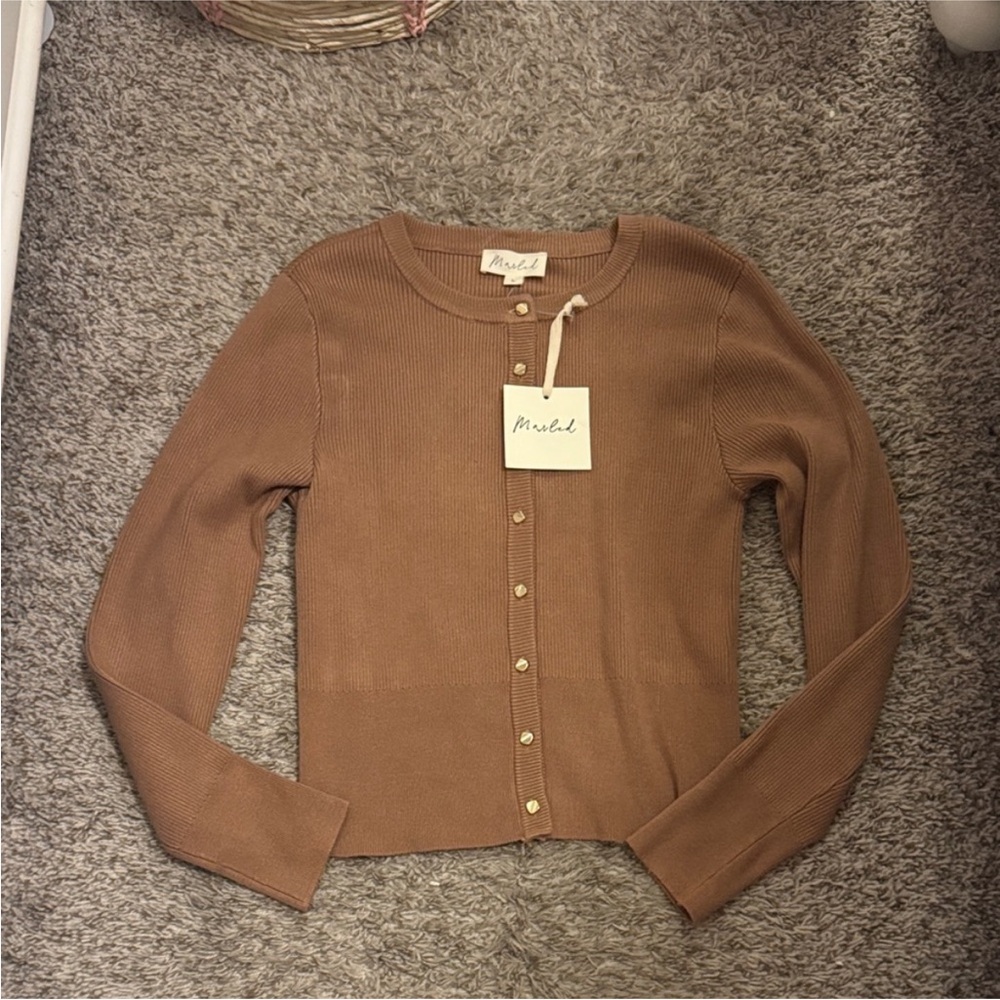 Anthropologie Brown Sweater